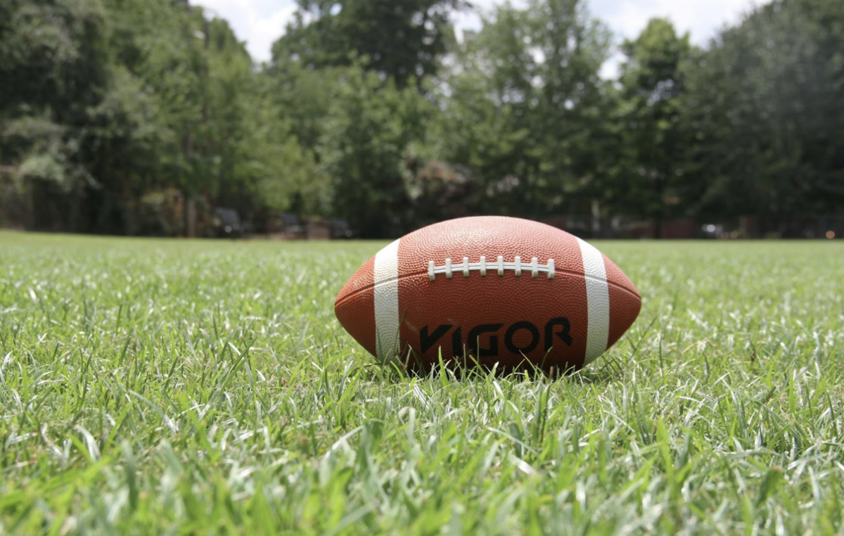 An image of a football representing one of America’s biggest sporting events.